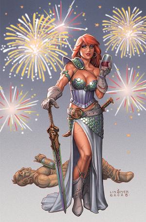 Red Sonja New Years Special 2025 #1 CVR F (ONE SHOT) CVR F INC 1:10 JOSEPH MICHAEL LINSNER VIRGIN cover