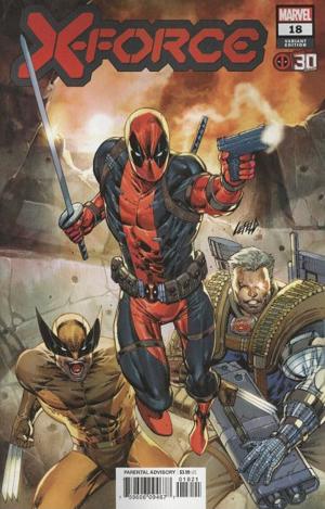 X-Force #18 LIEFELD DEADPOOL 30TH cover