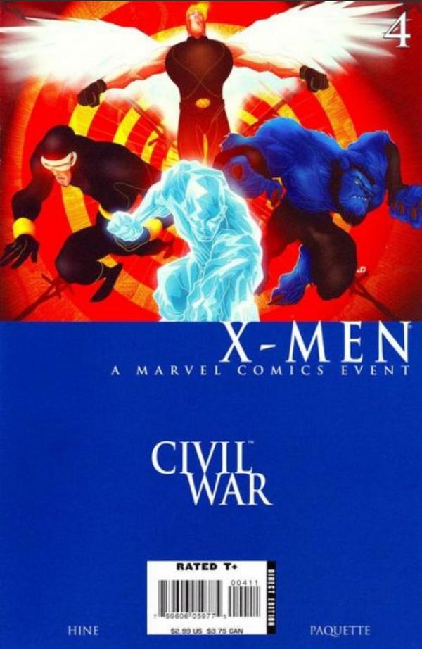 Civil War: X-Men #4  cover