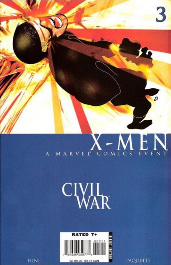 Civil War: X-Men #3  cover