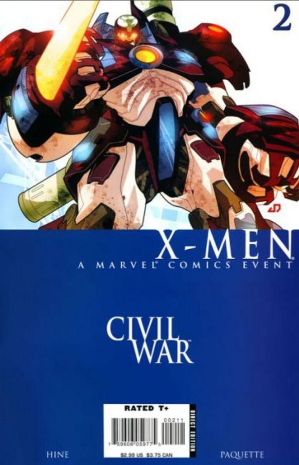 Civil War: X-Men #2 cover by Juan Doe