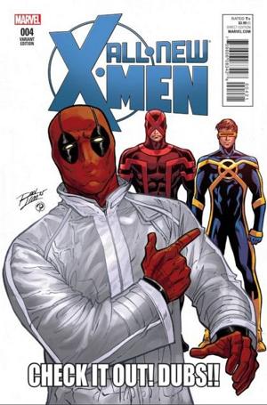 All-New X-Men #4 Deadpool Meme Variant Cover cover