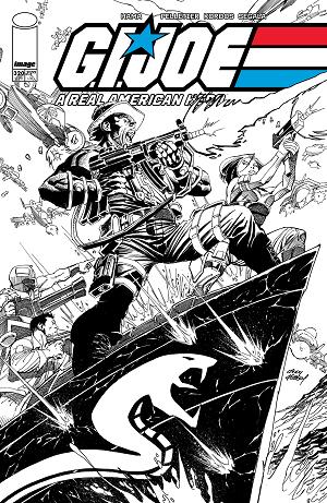 G.I. Joe: A Real American Hero #320 CVR B CVR B ANDY KUBERT B&W cover