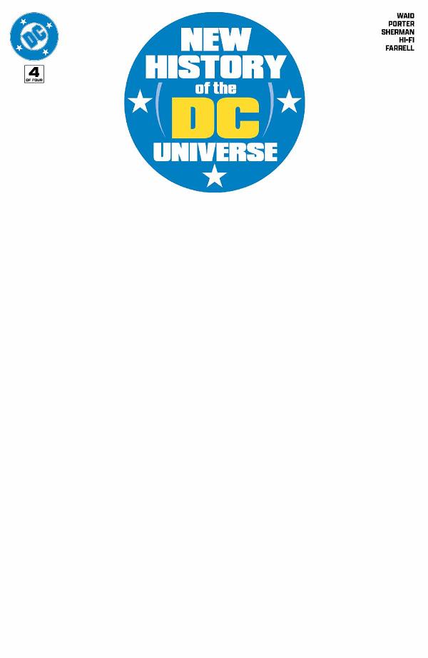 New History Of The Dc Universe #4 CVR F (OF 4) CVR F BLANK CARD STOCK cover