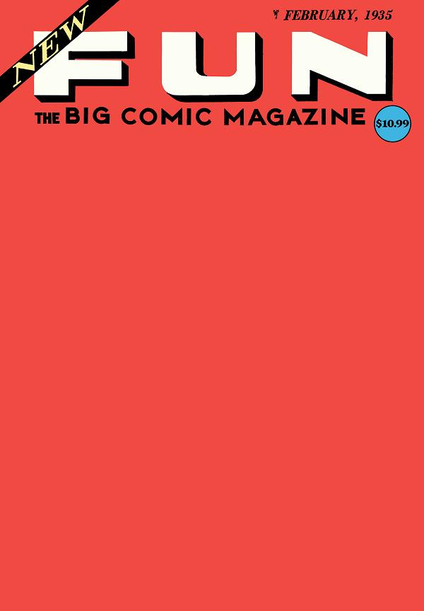 New Fun Comics #1 CVR C FACSIMILE EDITION CVR C BLANK CARD STOCK cover