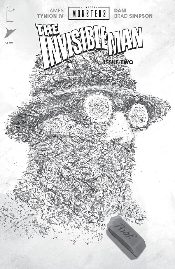 Universal Monsters The Invisible Man #2 CVR D (OF 4) CVR D INC 1:25 MIKE DEL MUNDO CLASSIC HORROR cover