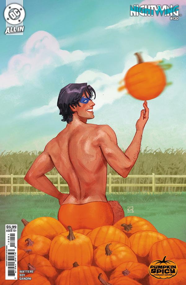 Nightwing #130 CVR D CVR D KEVIN WADA PUMPKIN SPICY CARD STOCK cover