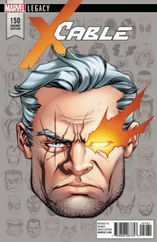 Cable #150 Marvel Legacy Headshot Variant cover