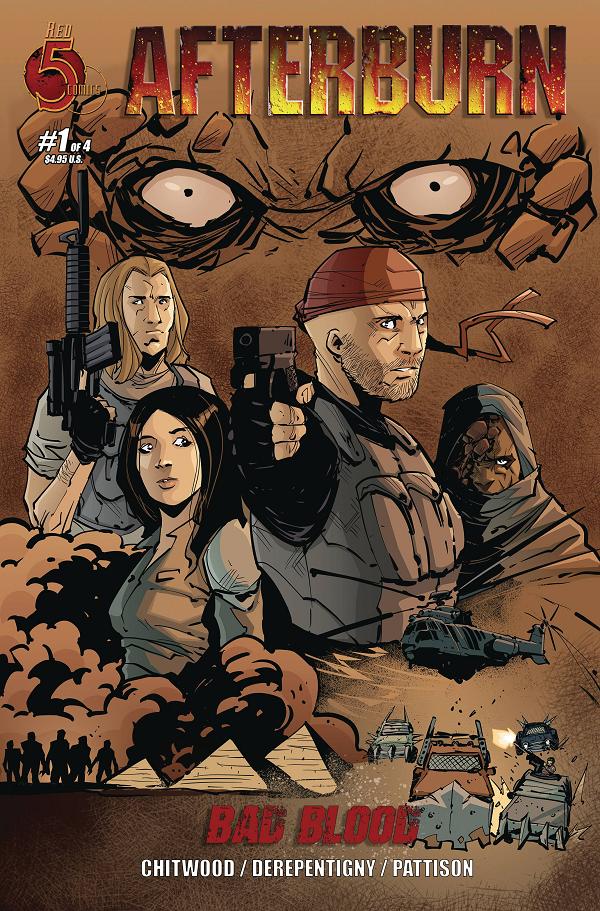 Afterburn Bad Blood #1 cover by Etienne Derepentigny