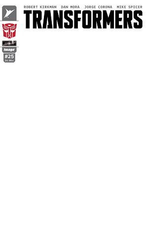 Transformers #25 CVR G CVR G BLANK SKETCH AUTOBOT cover