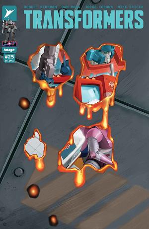 Transformers #25 CVR K CVR K ERIC CANETE FOIL DIE CUT cover