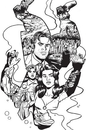 Death To Pachuco #1 CVR E (OF 5) CVR E INC 1:10 DAVID LAPHAM B&W cover