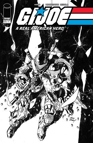 G.I. Joe: A Real American Hero #321 CVR B CVR B ANDY KUBERT B&W cover