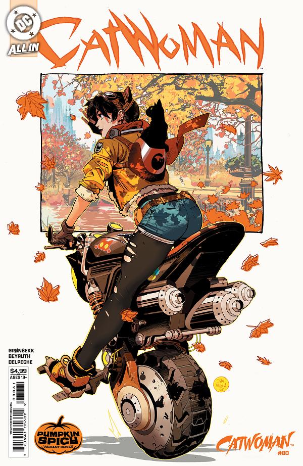 Catwoman #80 CVR E CVR E DAN MORA PUMPKIN SPICY CARD STOCK cover