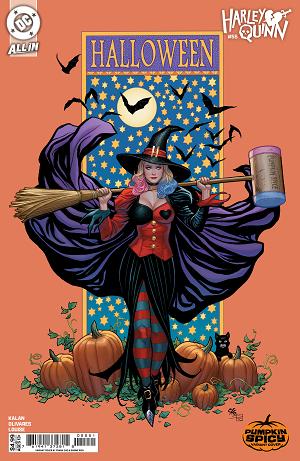 Harley Quinn #55 CVR E CVR E FRANK CHO PUMPKIN SPICY CARD STOCK cover