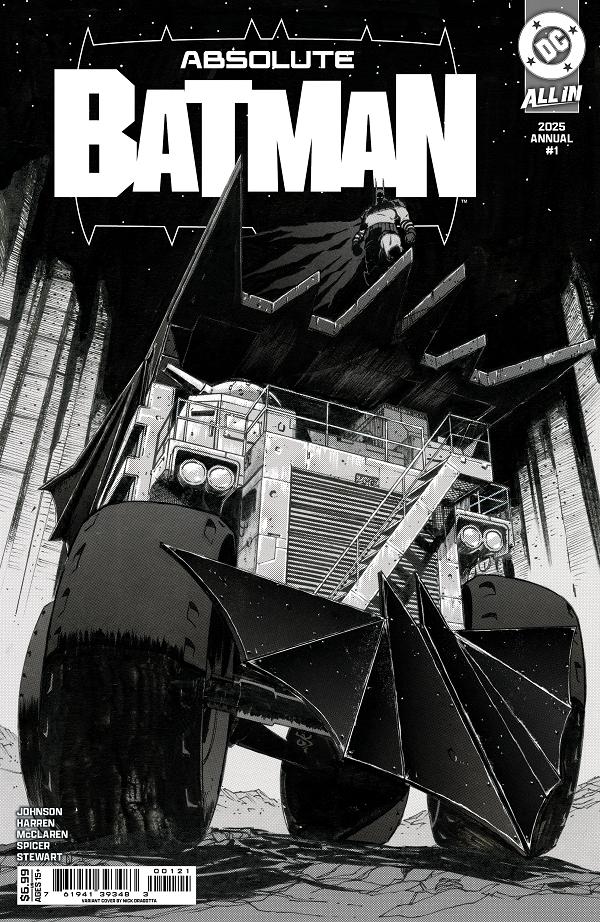 Absolute Batman 2025 Annual #1 CVR B (ONE SHOT) CVR B NICK DRAGOTTA CARD STOCK cover