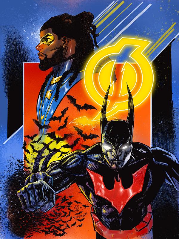 Batman Static Beyond #1 CVR E (OF 6) CVR E DENYS COWAN CARD STOCK cover