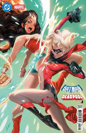 Dc Marvel Batman Deadpool #1 CVR L (ONE SHOT) CVR L ALEXANDER LOZANO WONDER WOMAN MS MARVEL CARD STOCK cover