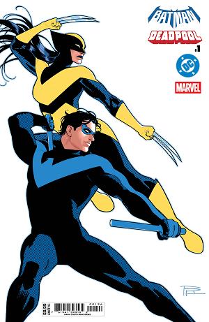 Dc Marvel Batman Deadpool #1 CVR O (ONE SHOT) CVR O BRUNO REDONDO NIGHTWING X-23 CARD STOCK cover