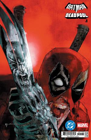 Dc Marvel Batman Deadpool #1 CVR Q (ONE SHOT) CVR Q BILL SIENKIEWICZ INCREDIBLE HULK 340 HOMAGE CARD STOCK cover