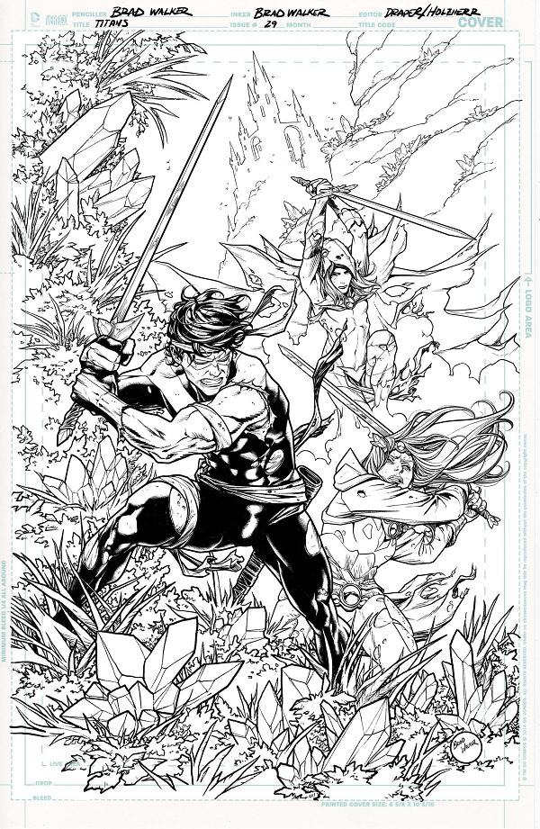 Titans #29 CVR B CVR B BRAD WALKER CARD STOCK cover