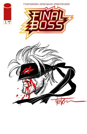 Final Boss #1 CVR H CVR H INC 1:500 TYLER KIRKHAM REMARQUE SKETCH cover