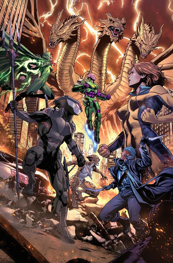 Justice League Vs Godzilla Vs Kong 2 #5 CVR C (OF 7) CVR C LUCAS MEYER CARD STOCK cover