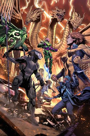 Justice League Vs Godzilla Vs Kong 2 #5 CVR C (OF 7) CVR C LUCAS MEYER CARD STOCK cover