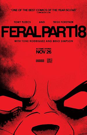 Feral #18 CVR B CVR B TONY FLEECS & TRISH FORSTNER MOVIE POSTER HOMAGE cover