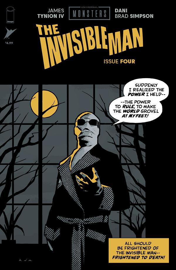 Universal Monsters The Invisible Man #4 CVR C (OF 4) CVR C INC 1:10 DAVID AJA PULP cover