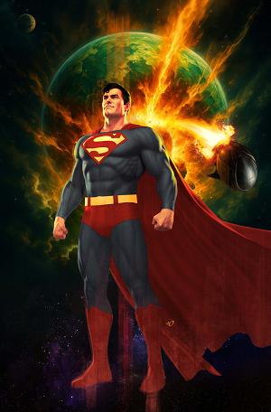 Superman Unlimited #8 CVR D CVR D ARIEL OLIVETTI CARD STOCK cover