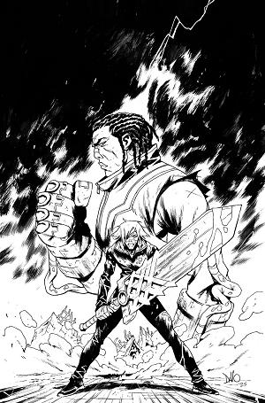 Lost Fantasy #6 CVR C CVR C INC 1:15 MAXI DALLO B&W cover