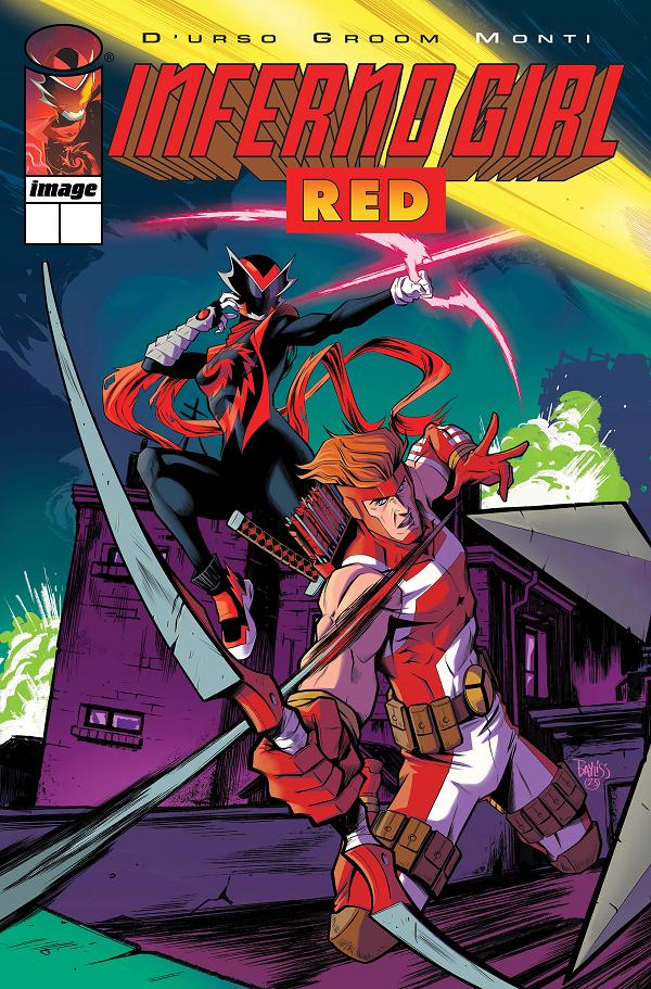 Inferno Girl Red Book Two #1 CVR D (OF 3) CVR D DANIEL BAYLISS YOUNGBLOOD TEAM UP cover