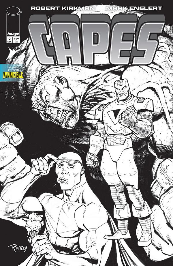 Capes #2 CVR E CVR E INC 1:50 RYAN OTTLEY B&W cover