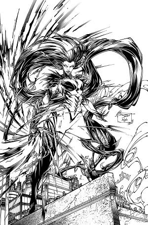 Witchblade #17 CVR C CVR C INC 1:25 BRETT BOOTH & SAL REGLA B&W cover