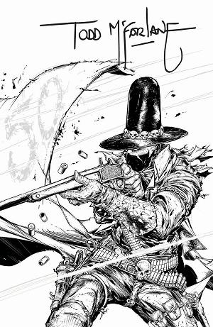Gunslinger Spawn #50 CVR G CVR G INC 1:250 TODD MCFARLANE SIGNED INK cover