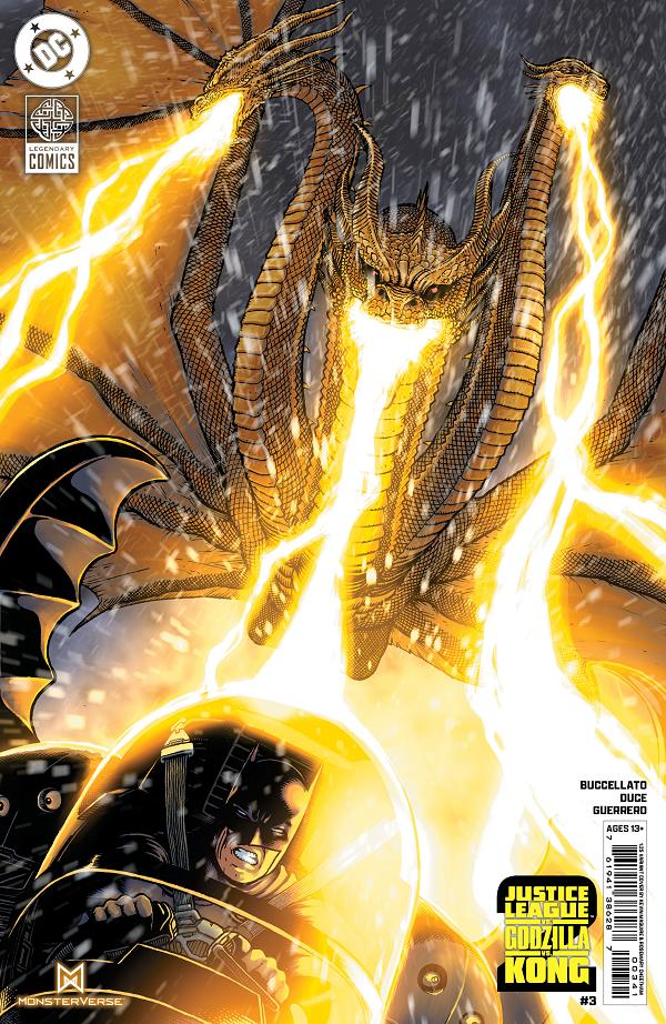 Justice League Vs Godzilla Vs Kong 2 #3 CVR D (OF 7) CVR D INC 1:25 KEVIN MAGUIRE CARD STOCK cover