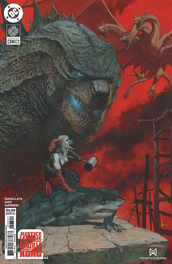 Justice League Vs Godzilla Vs Kong 2 #3 CVR B (OF 7) CVR B RICCARDO FEDERICI CARD STOCK cover