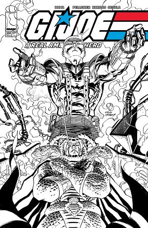 G.I. Joe: A Real American Hero #319 CVR B CVR B ANDY KUBERT B&W cover