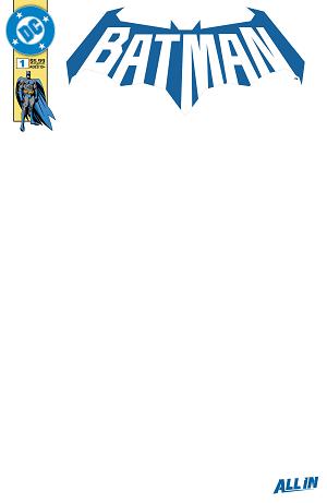 Batman #1 CVR K CVR K BLANK CARD STOCK cover