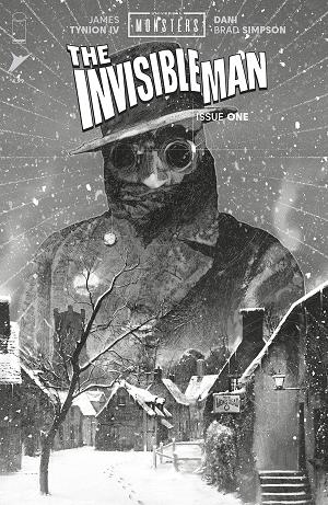 Universal Monsters The Invisible Man #1 CVR D (OF 4) CVR D INC 1:25 JOSHUA MIDDLETON CLASSIC HORROR B&W cover