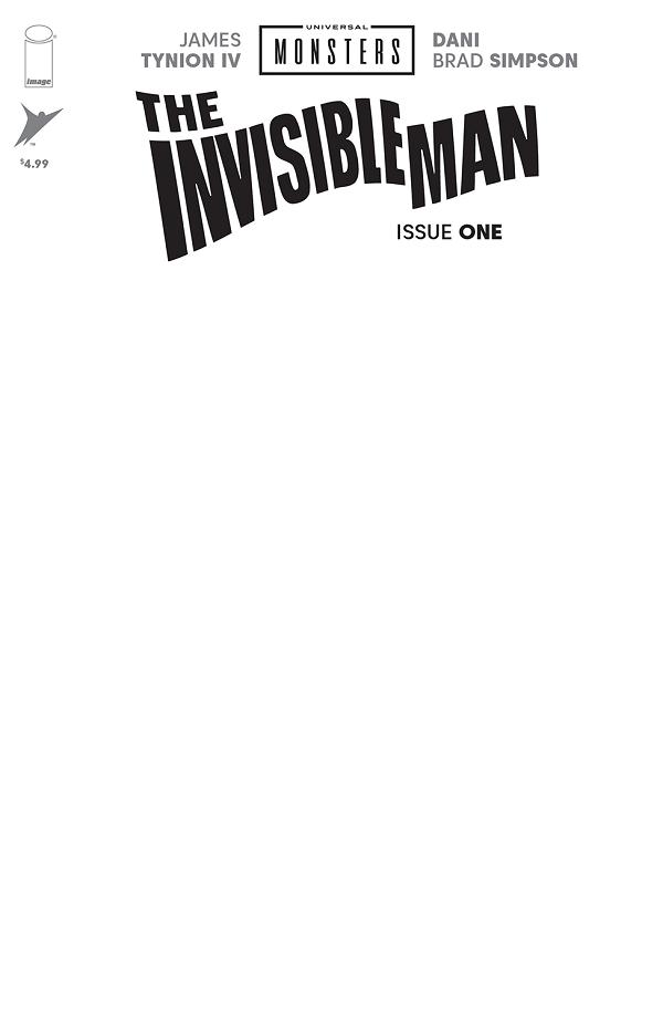 Universal Monsters The Invisible Man #1 CVR H (OF 4) CVR H BLANK SKETCH cover