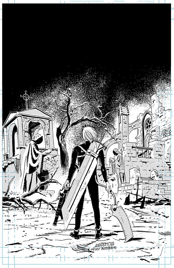 Lost Fantasy #4 variant cover by Alex Diotto