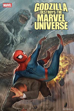 Godzilla Destroys The Marvel Universe #2 STONEHOUSE cover