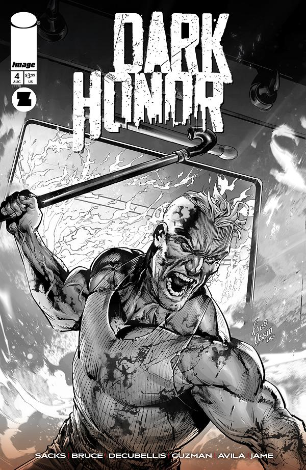 Dark Honor #4 CVR B (OF 5) CVR B INC 1:10 FICO OSSIO B&W cover