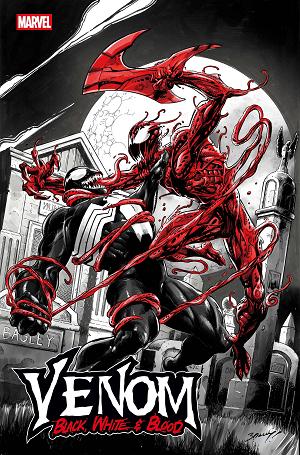 Venom Black White & Blood #1 MARK BAGLEY cover