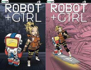 Robot + Girl #9 CVR C HOLOFOIL FLIPBOOK cover