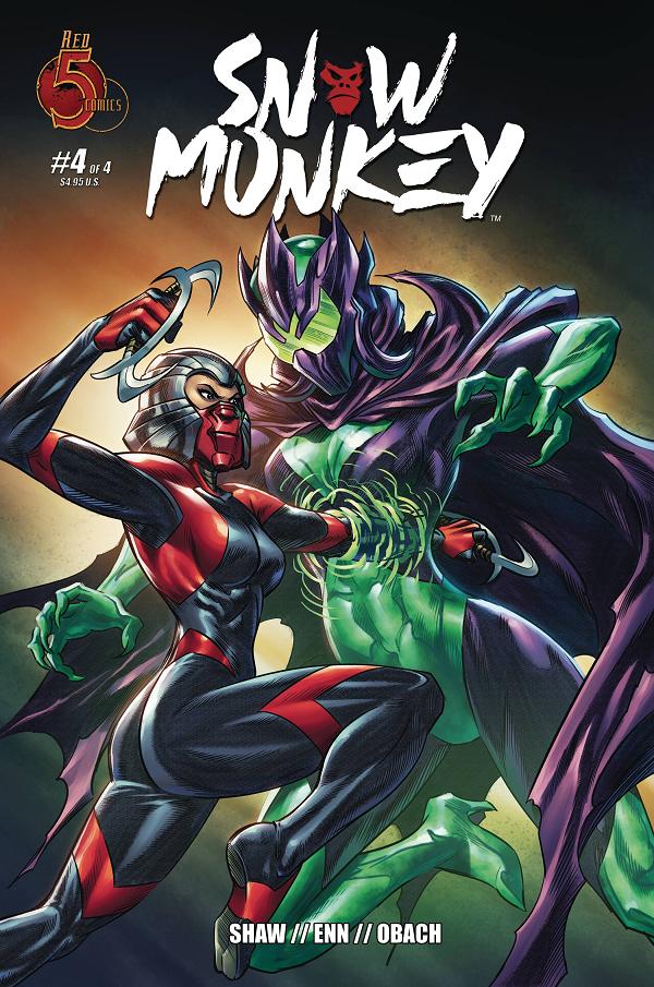Snow Monkey #4 cover by Aaron Bartling