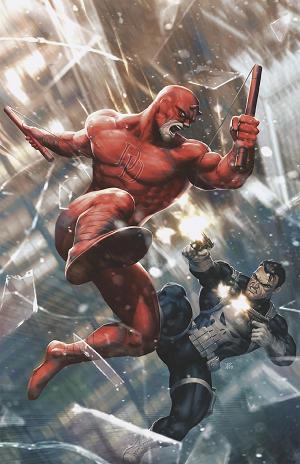 Daredevil/Punisher: The Devil's Trigger #1 KENDRICK LIM VIRGIN VARIANT [1:100] cover
