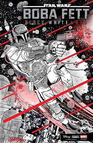 Star Wars: Boba Fett - Black, White & Red #3 KLAUS JANSON VARIANT [1:25] cover